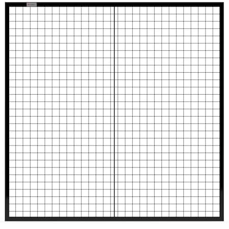 Global Industrial Machine Wire Guard Panel, 5'W, Black 800486BK